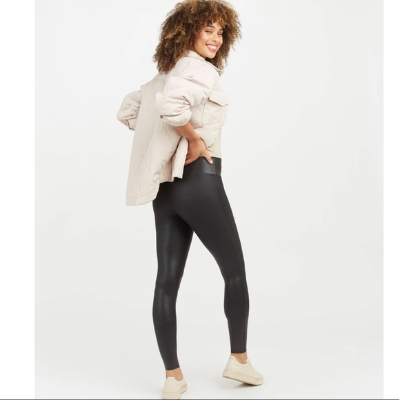 Spanx Faux Leather Leggings Small - Picture 5 of 14